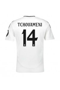 Real Madrid Aurelien Tchouameni #14 Voetbaltruitje Thuis tenue 2024-25 Korte Mouw